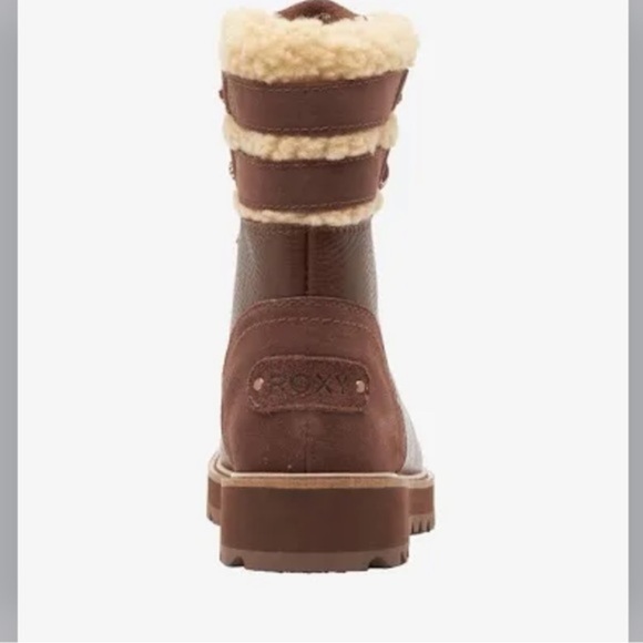 Roxy chocolate brown Women Brandi II lace up lug sole boots size‎ 9.5 brand new - Picture 13 of 14